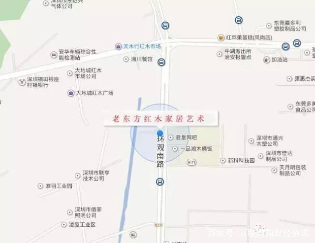 深圳红木家具厂聚集区地图